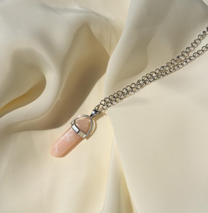 Colar com cristal 50 cm
